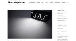 Desktop Screenshot of linuxpinguin.de